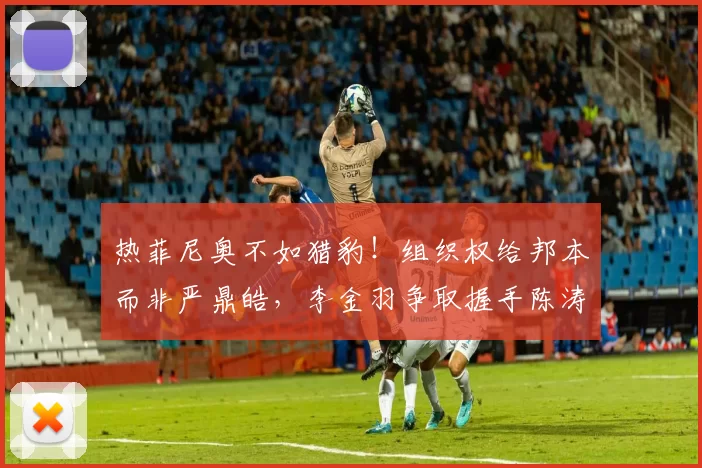 热菲尼奥不如猎豹！组织权给邦本而非严鼎皓，李金羽争取握手陈涛